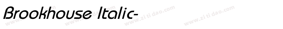 Brookhouse Italic字体转换